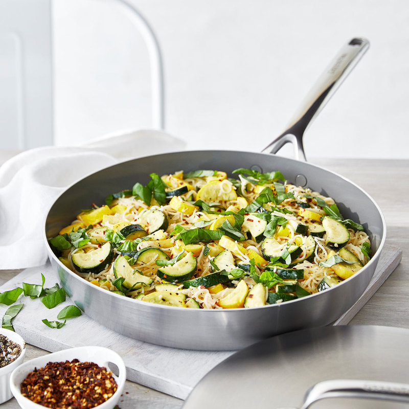 GreenPan GP5 Stainless Steel Healthy Ceramic Nonstick 12" Fry Pan