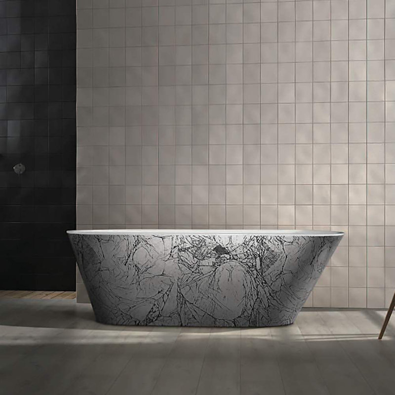Sophia 67.7'' L Freestanding Soaking Bathtub