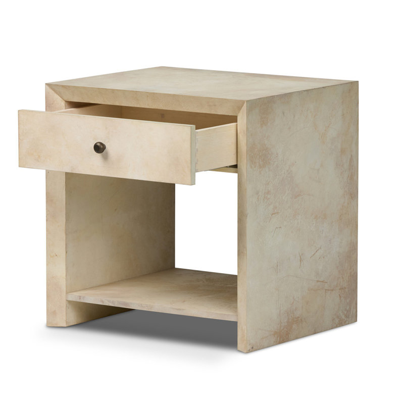Dolly Nightstand-Light Natural Taupe Vellum