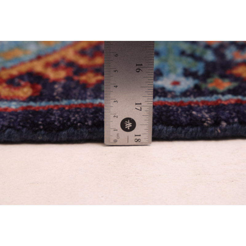 Tapis bleu marine 5 pi 9 po x 8 pi 1 po Peshawar Ziegler
