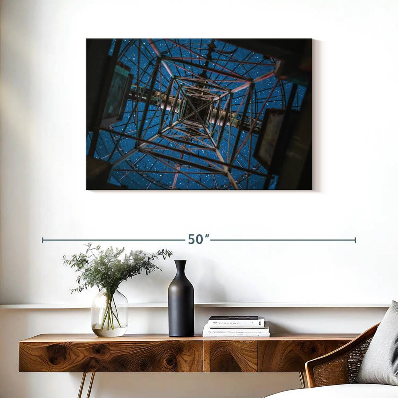 Under A Radio Telescope Antenna, 24" H x 36" W