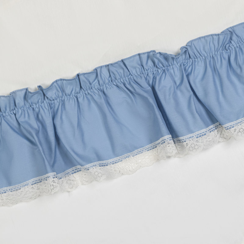 Bralynne Cotton Blend Semi-Sheer Curtain Pair, Slate, 50" W x 72" L