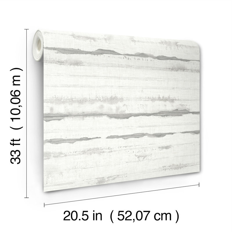 Folly Zen Swirls Wallpaper, Gray