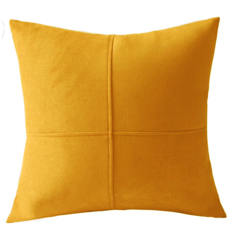 (Couvertures seulement) Ensemble de 2 housses de coussins décoratifs à deux tailles égales, H 20 po x l 20 po, Tanné