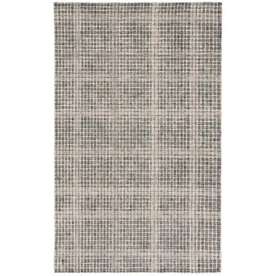 Tapis géométrique en laine et coton touffeté Tietjen