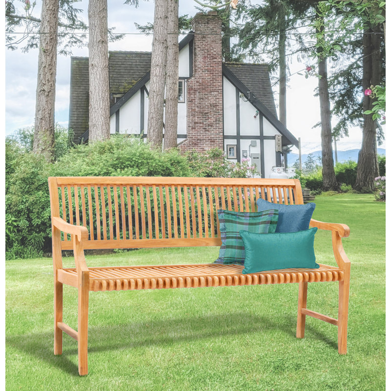 Banc de jardin teck Dayne