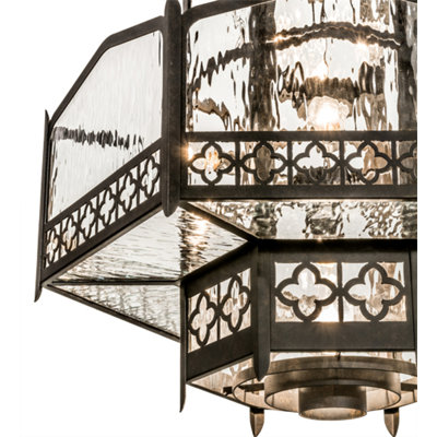 Luminaire suspendu châtaignier 6 lumières Datev