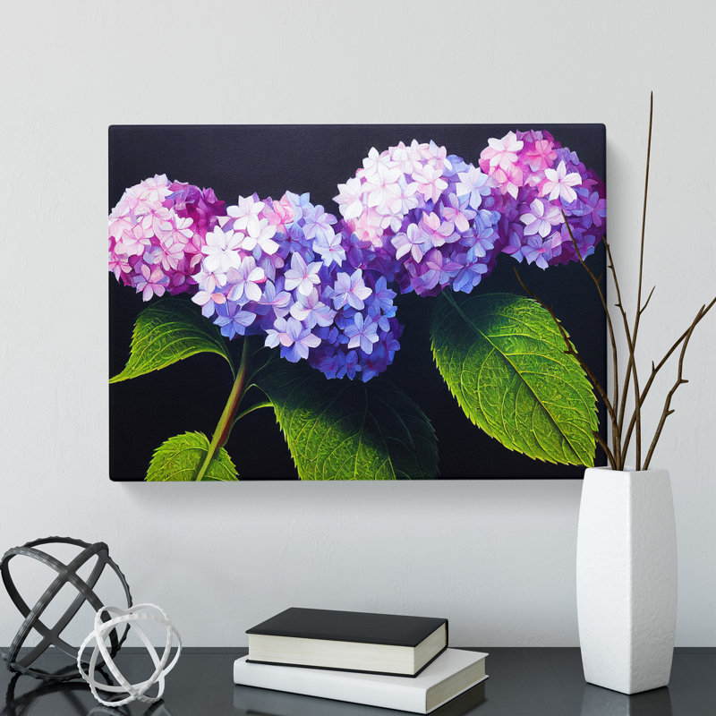 Hydrangea Flower View Vol.2 - Wrapped Canvas, 35cm H x 50cm W x 3cm D