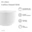 Lavabo-vasque blanc 15 po Calice