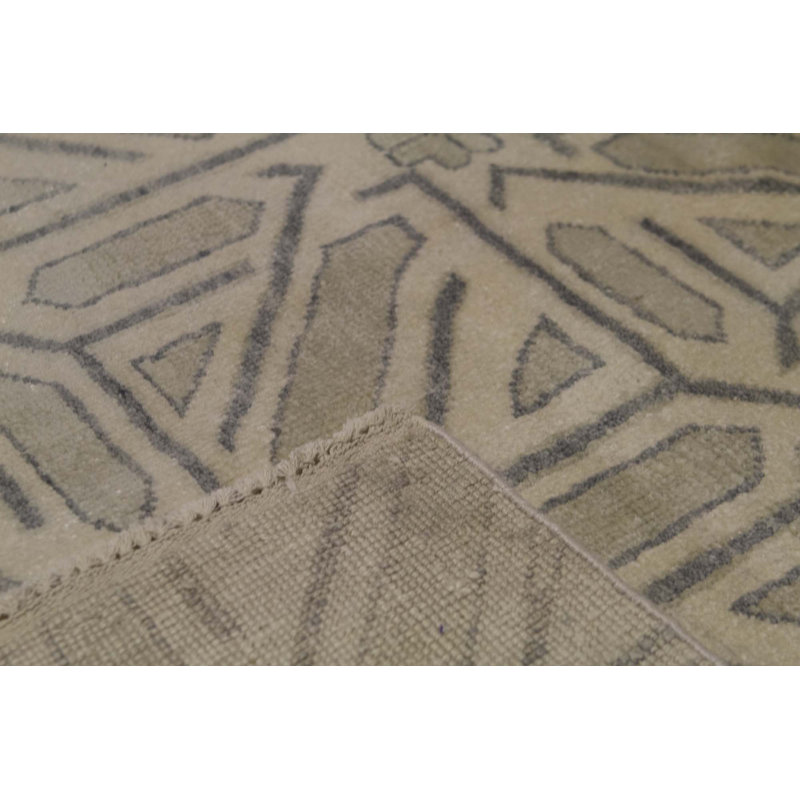 Silk Geometric Area Rug