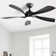 52 Inch Modern Ceiling Fan With 3 Colour Dimmable Led Light 5 Abs Blades Remote Control Reversible Dc Motor