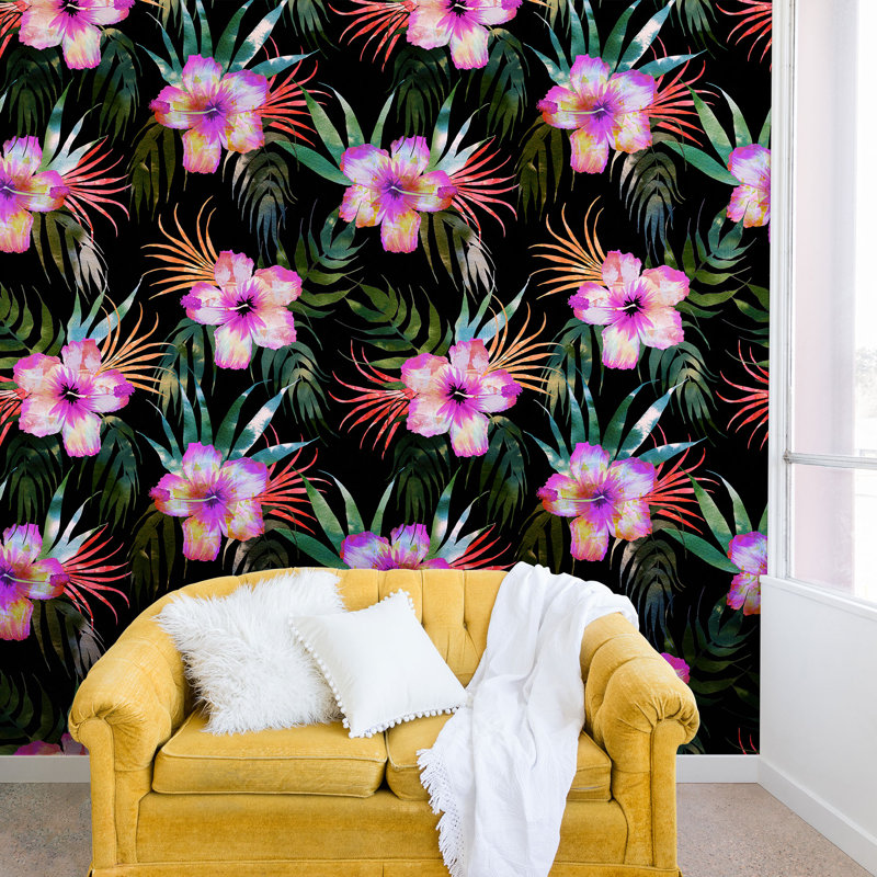 Murale tropicale schatzi brown honolua, L 96 po x l 144 po
