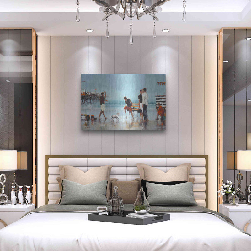 «Lark Manor» «Theatre of the Tides» par Lorraine Christie, art mural en métal, H 24 po x l 36 po