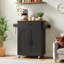 Petit îlot de cuisine avec armoire de rangement et tiroir, chariot de cuisine sur roulettes avec porte-épices et porte-serviettes-498983373