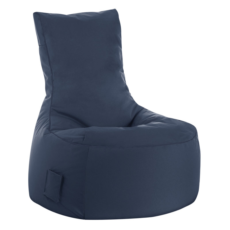 Swing Bean Bag Chair & Lounger, Navy 100% Polyester