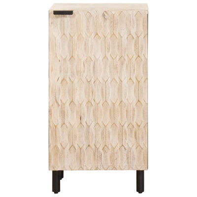 Solid Wood Rectangle Accent Cabinet