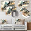 Jazz Rhythms In Shades Of Grey IV - Décoration murale abstraite en métal à encre liquide-87834683