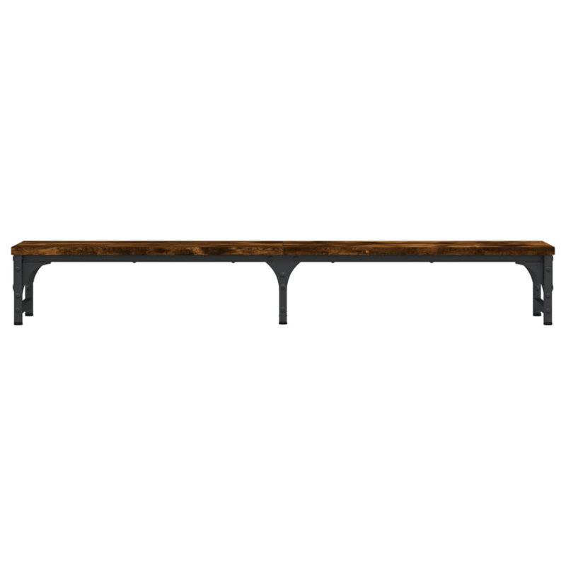 vidaXL Monitor Stand Desktop Laptop Computer Screen Riser Engineered Wood, 15.5cm H x 41.3cm W x 23cm D, Smoked Oak