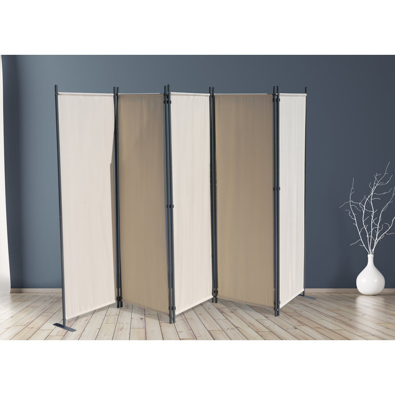 Deitke 268cm W x 167cm H 5 - Panel Folding Room Divider