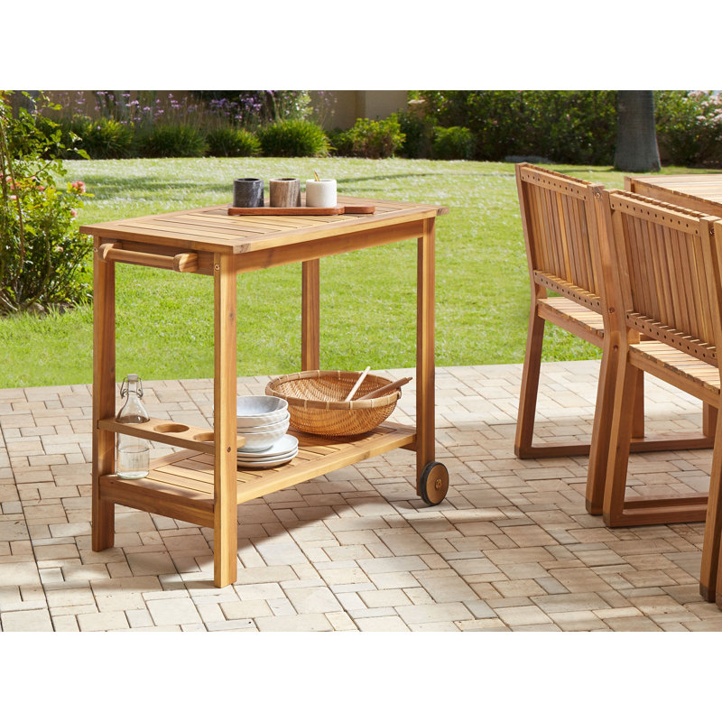 Chauncie Solid Wood Bar Cart
