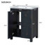Ensemble de meuble-lavabo 48 po avec lavabos doubles et tablette de rangement