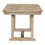 Ensemble de table de salle à manger 6 pièces en bois d'hévéa avec un beau plateau de table en grain de bois