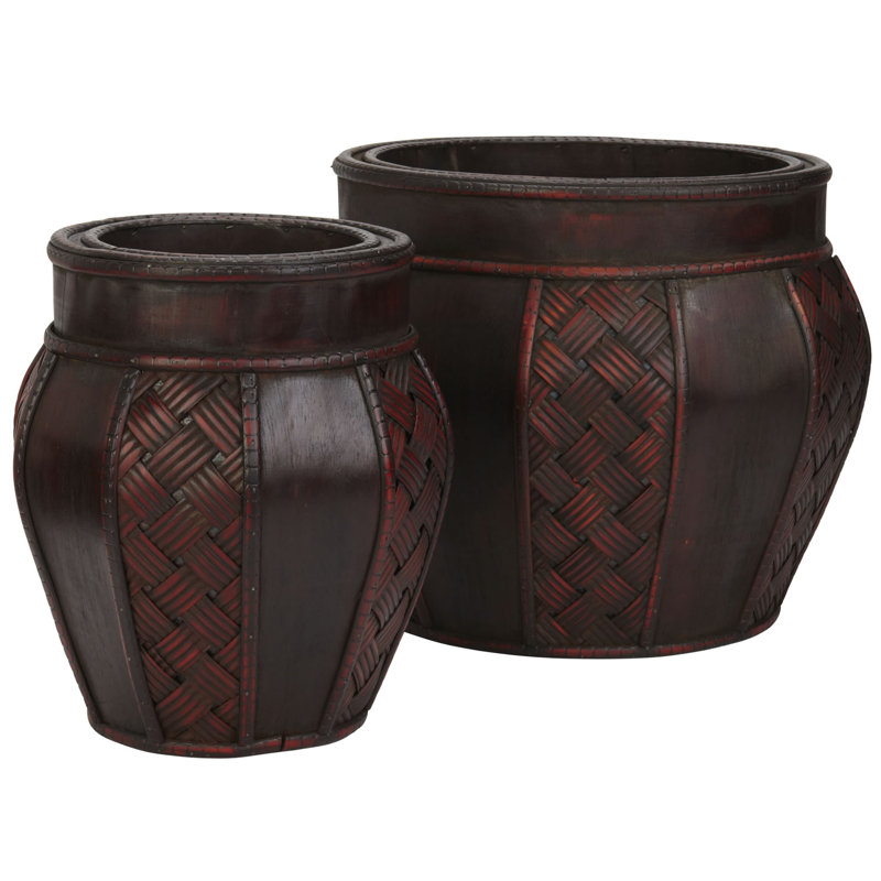 Gemma Wood Pot Planter
