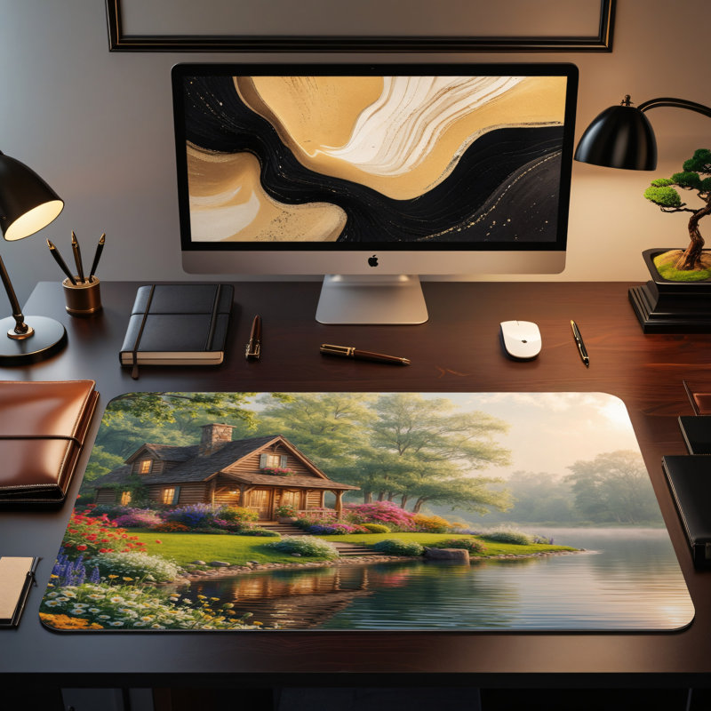 Polyester Desk Pad, 31.5x15.5