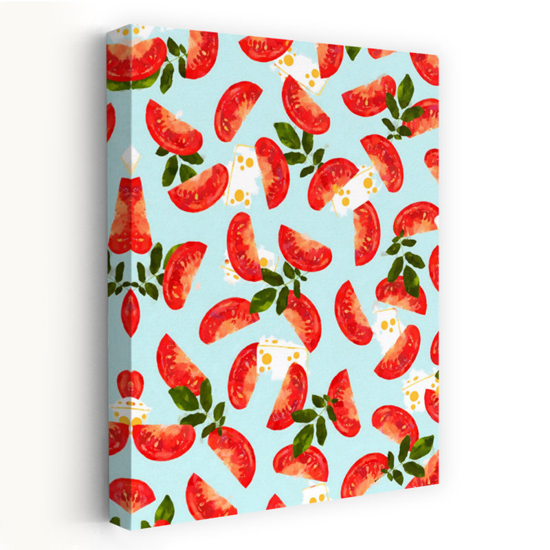 Fresh Tomato Cheese Basil by Uma Gokhale - Wrapped Canvas Print, 45.72 cm H x 30.48 cm W