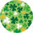Creative Converting Shamrock and Roll Shamrock Pattern Dessert Paper Plates, 24 ct.