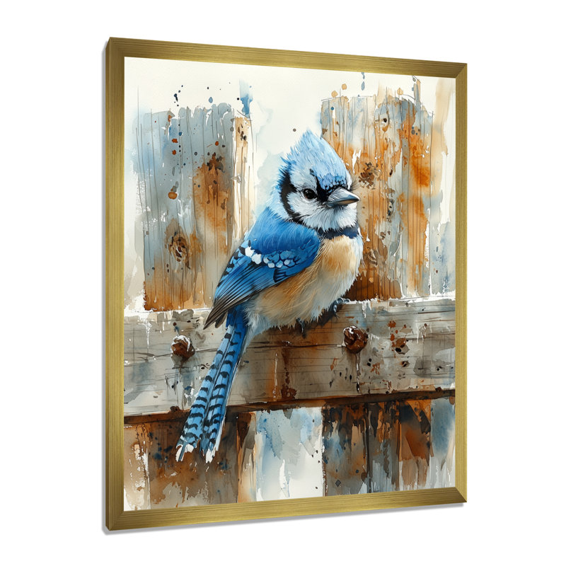Bellino - animaux, art mural, H 32 po x l 16 po, Reproduction encadrée d'une seule photo, Doré