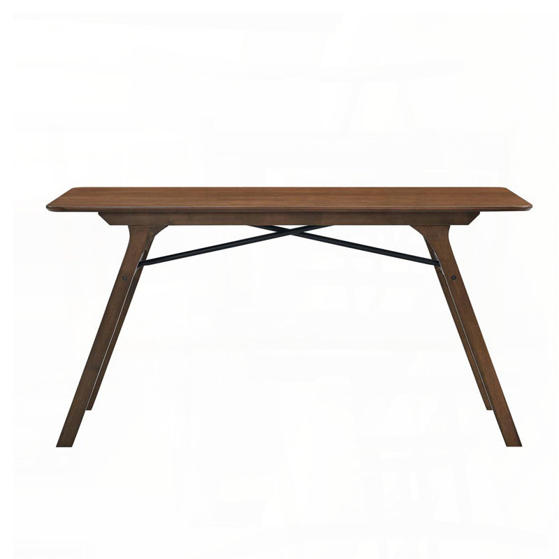 Rectangular Walnut Finish Dining Table