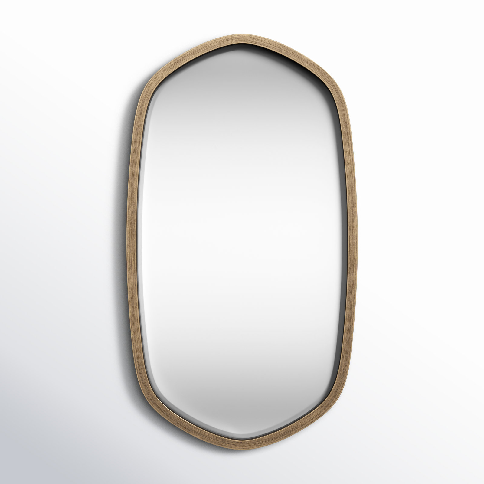 Glover 20" Accent Mirror, 36" x 20", Gold, Vertical