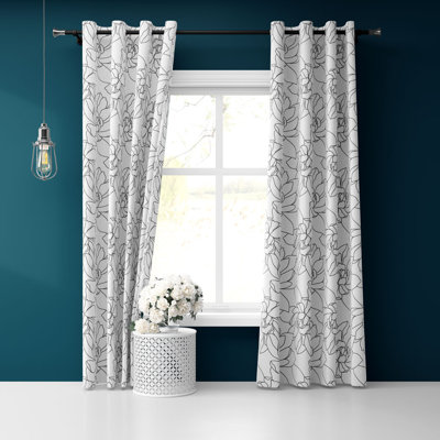 Gerbe Semi Sheer Curtains / Drapes Pair