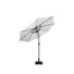 Parasol de marché éclairé 108 po x 108 po Pierrpoint