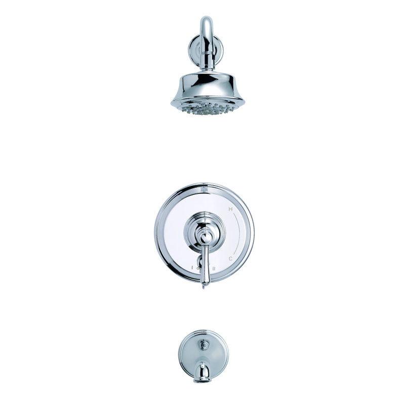 Opulence Pressure Balanced Tub and Shower Faucet, Chrome