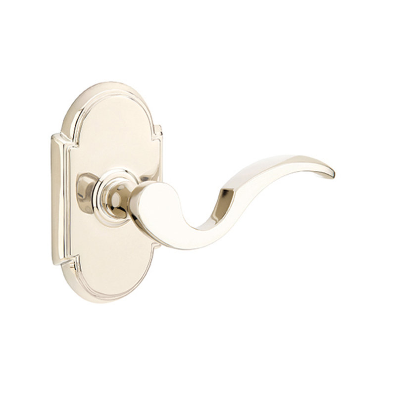Poignée Passage Cortina avec rose n ° 8, Droite, Nickel lumineux