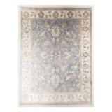 Handmade Cotton and Silk Oriental Area Rug
