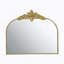 Miroir mural arqué avec cadre en métal doré, miroir mural pour le couloir de la chambre à coucher du salon-1231320549
