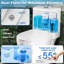 Toilette une pièce à double chasse, ADA brute de 12 po de hauteur 17 po, 1,1 / 1,6 GPF, blanc brillant-115612890
