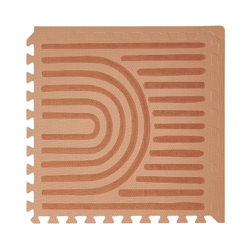 Haven Mat- Linear Linen, Brown