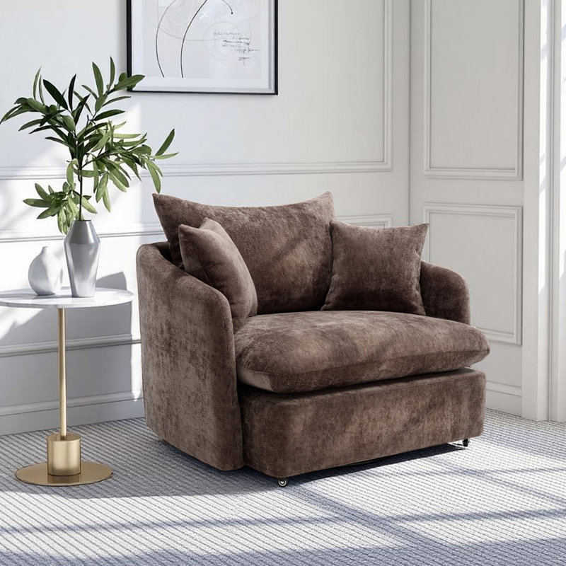 Fauteuil d'appoint 41 po, Brun