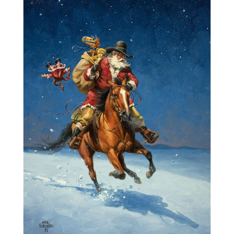 Art sur toile tendue Art Gallery par Sorenson, Jack: Midnight Rider, H 44 po x l 36 po
