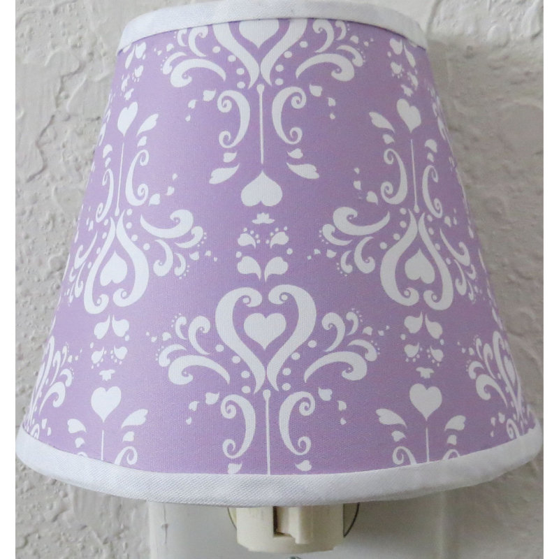 Éclairage de nuit damassé, Mauve