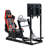 Anman Racing Simulator Cockpit Aluminum with TV Stand & Seat Fit Logitech G29, Not Include Steering wheel & Wheels & Pedals and Shifter Handbrake
