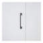 Grand lit escamotable mural avec placard, blanc