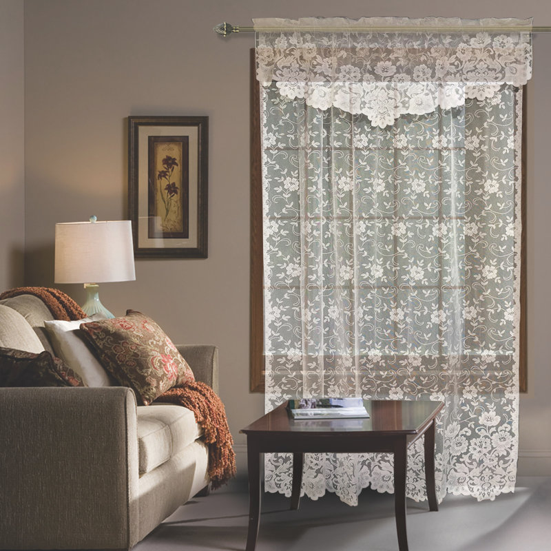 Salcombe Semi Sheer Curtain Single Panel, 56" W x 95" L