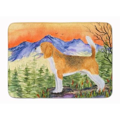 Tapis pour salle de bain en mousse à mémoire de forme beagle