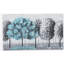 Toile d'art surdimensionnée 47 po x 27 po peinte à la main, lac blanc d'hiver, paysage sans cadre