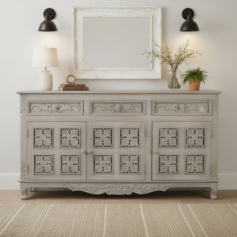 Berlene 69'' Solid Wood Sideboard